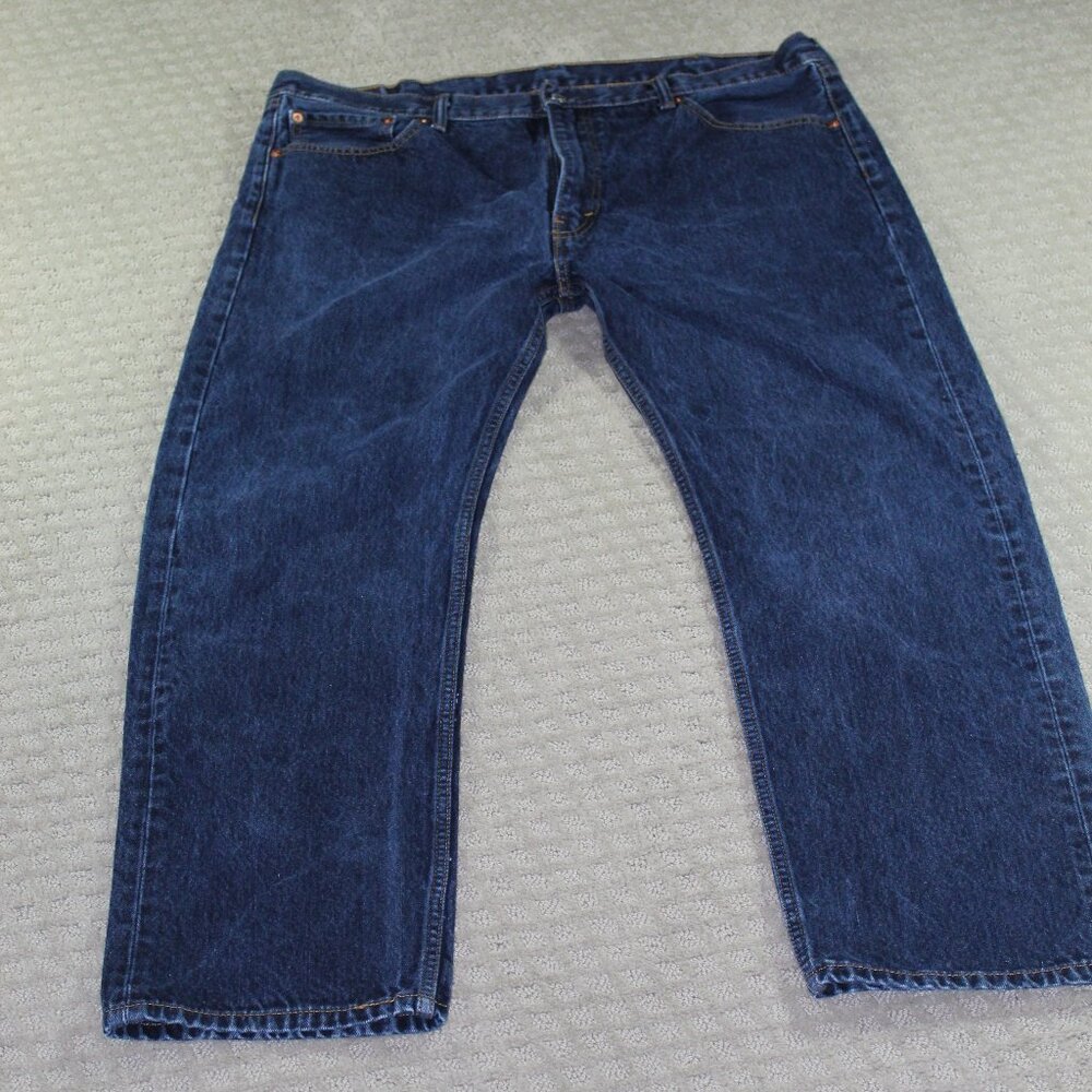 Levi's 505 Classic Original Straight Leg Blue Jeans 42x32